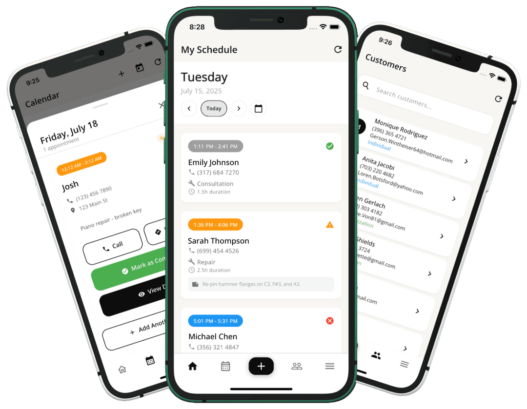 PianoOps App Screenshots